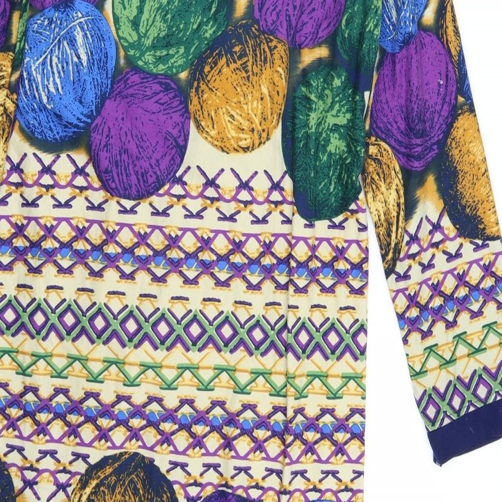 Malak Womens Multicoloured  Rayon A-Line  Size 20