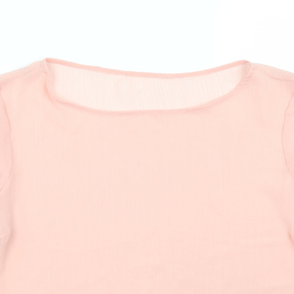 George Womens Pink   Basic Blouse Size 10