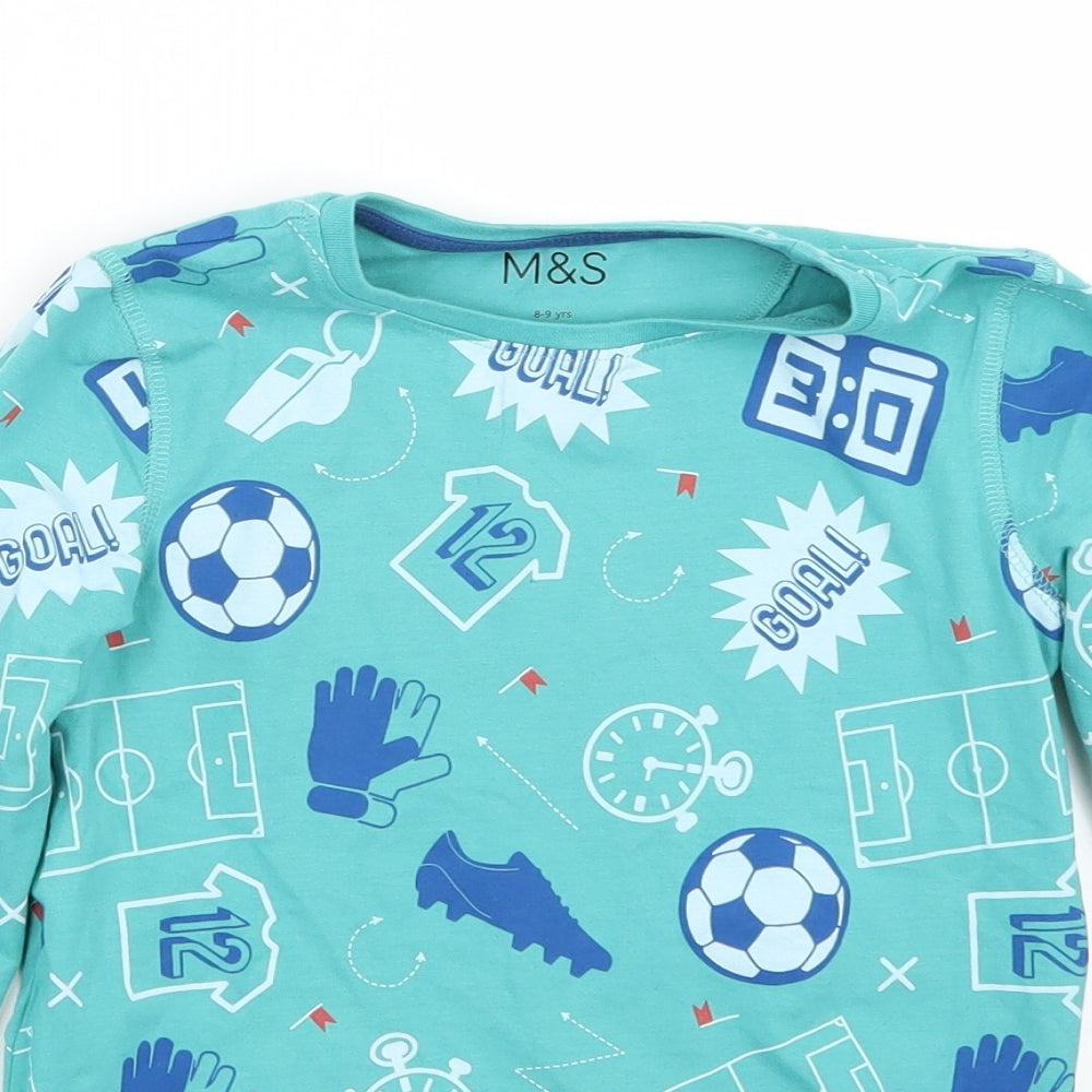 Marks and Spencer Boys Blue   Basic T-Shirt Size 8-9 Years