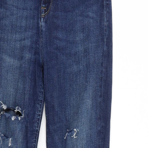 Preworn Womens Blue   Straight Jeans Size 28 L32 in