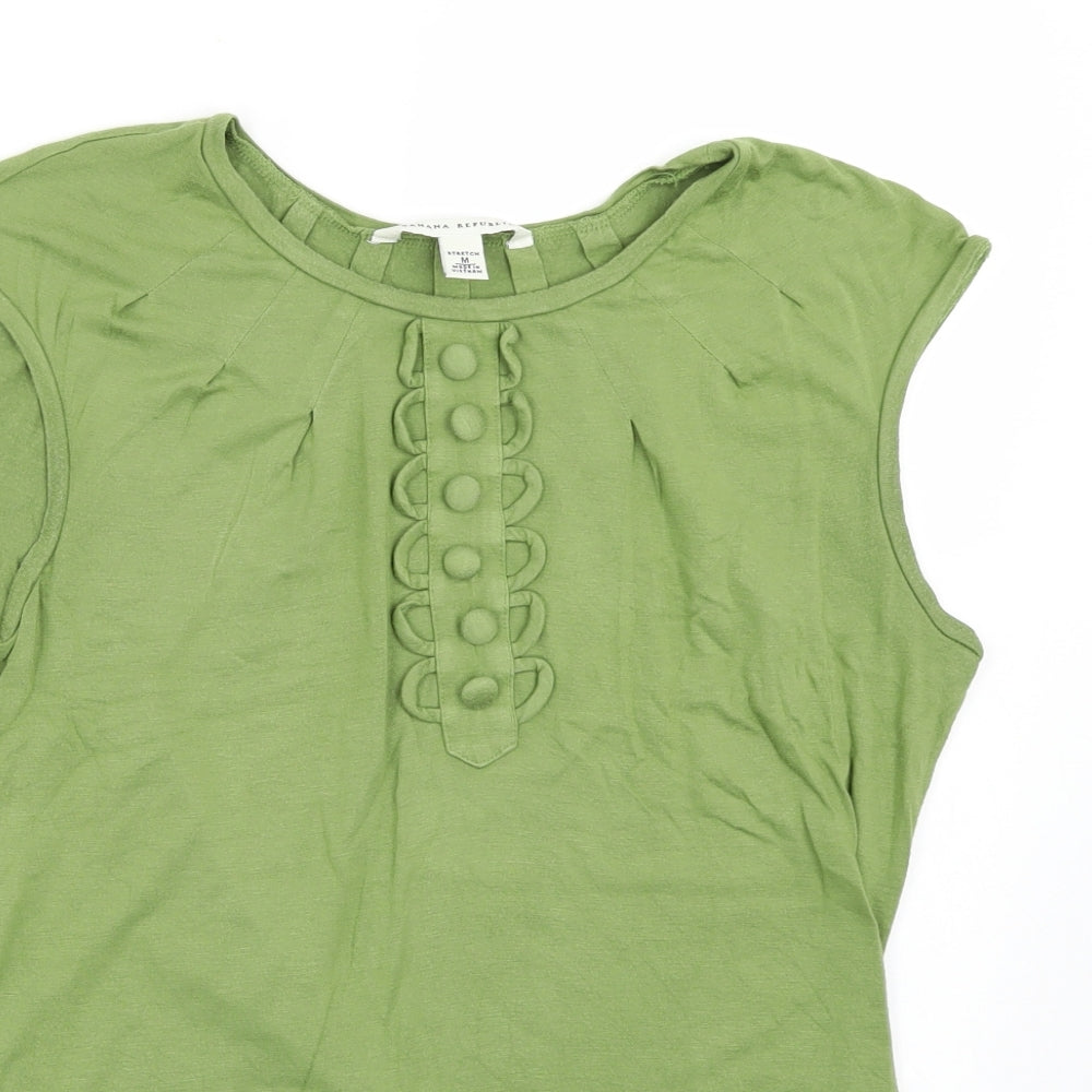 Banana Republic Womens Green   Basic T-Shirt Size M