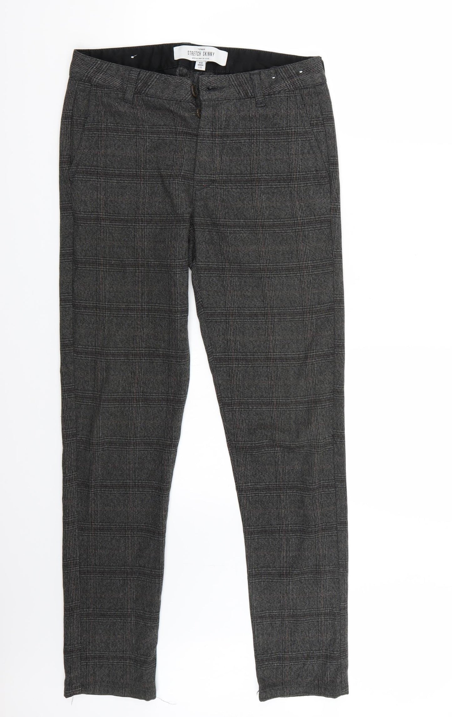 Topman Mens Grey   Trousers  Size 30 L32 in