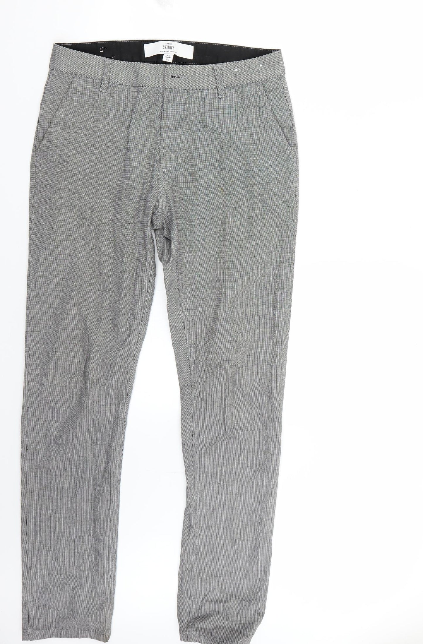 Topman Mens Grey   Trousers  Size 30 L32 in