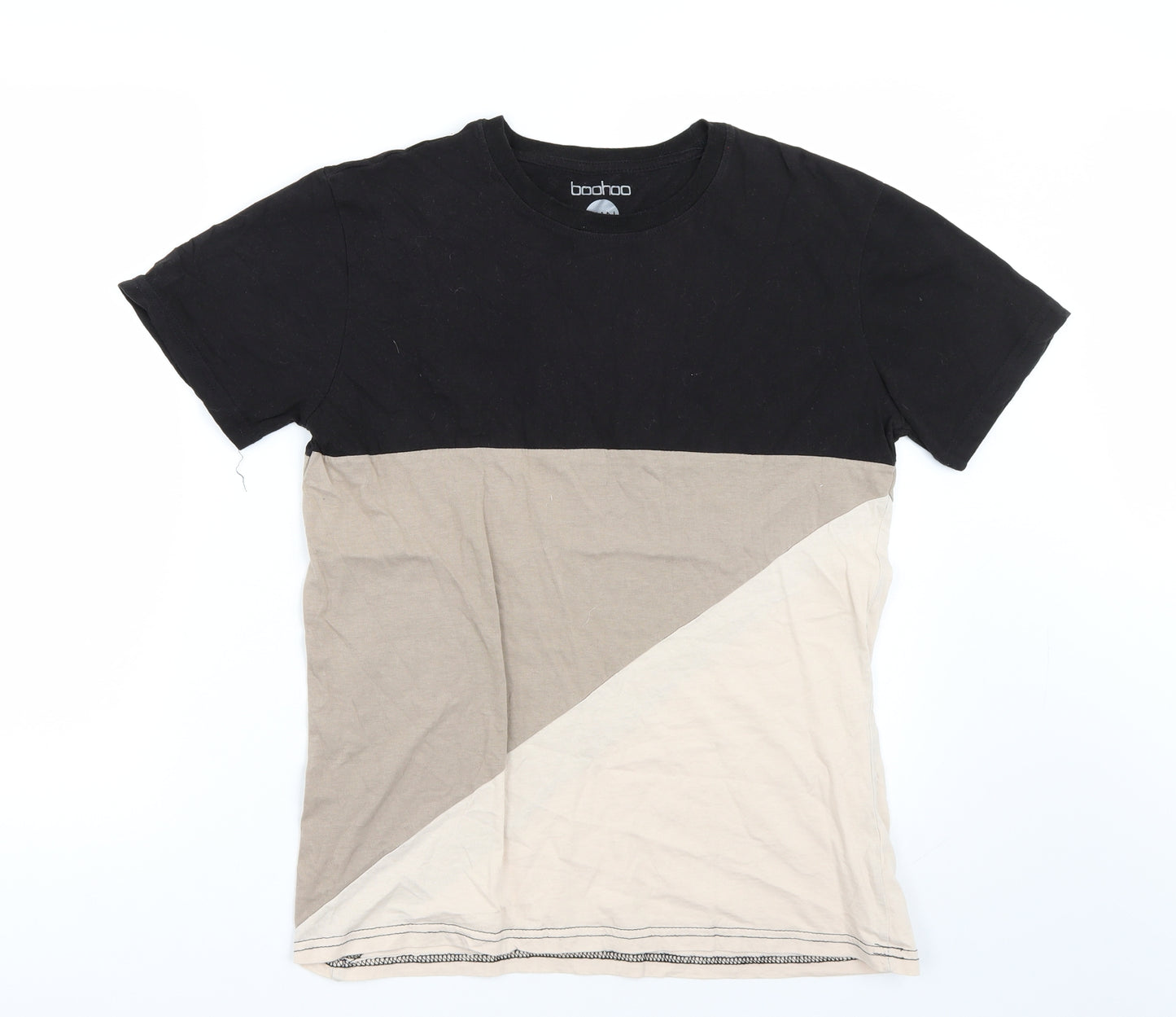 Boohoo  Mens Beige    T-Shirt Size M