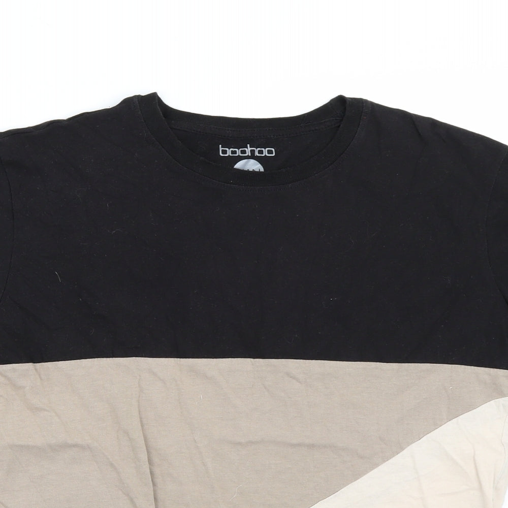 Boohoo  Mens Beige    T-Shirt Size M