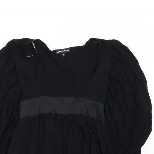 Warehouse Womens Black   Basic T-Shirt Size 12