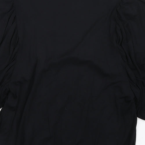 Warehouse Womens Black   Basic T-Shirt Size 12