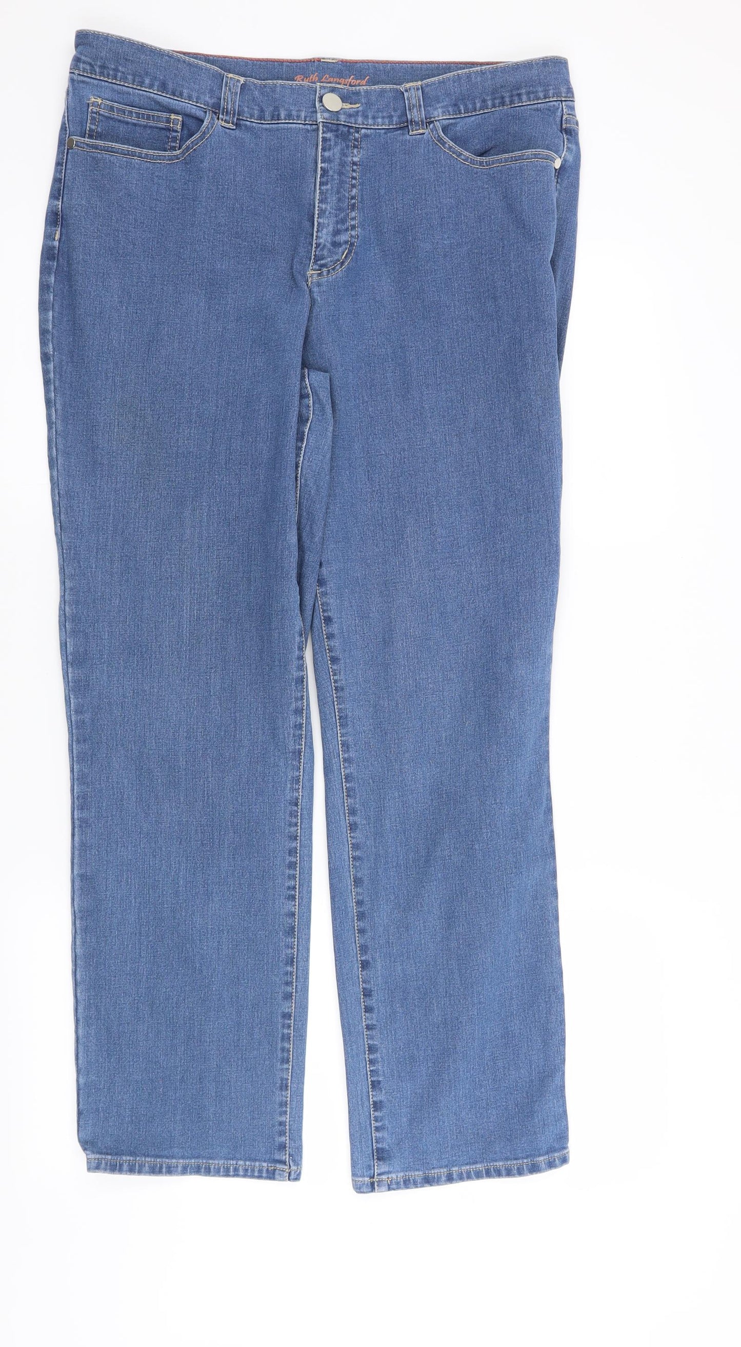 Ruth Langsford Womens Blue   Straight Jeans Size 34 in L28 in