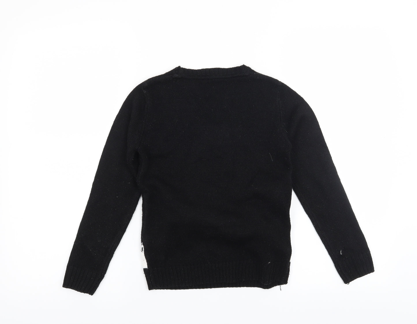 Pep & Co Boys Black   Pullover Jumper Size 7-8 Years  - Christmas