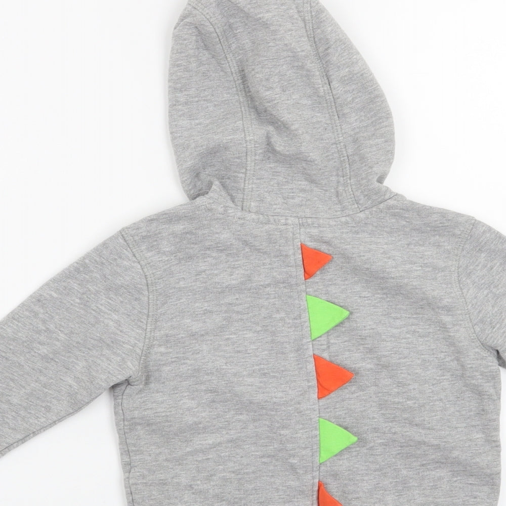 George Boys Grey   Full Zip Jumper Size 12-18 Months  - Crocodile