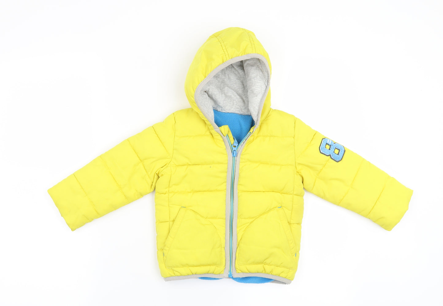 Nutmeg Boys Yellow   Overcoat Coat Size 18-24 Months