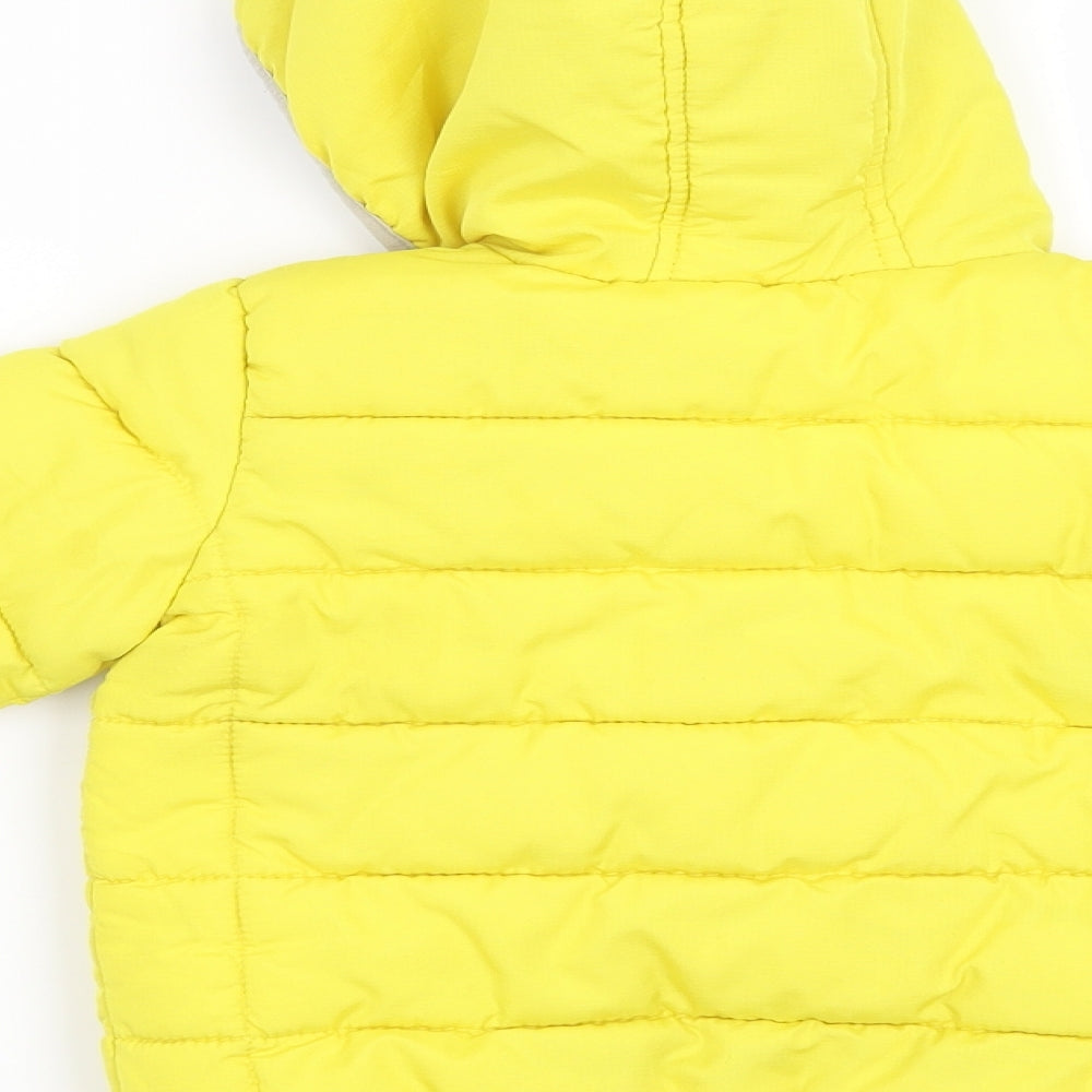 Nutmeg Boys Yellow   Overcoat Coat Size 18-24 Months