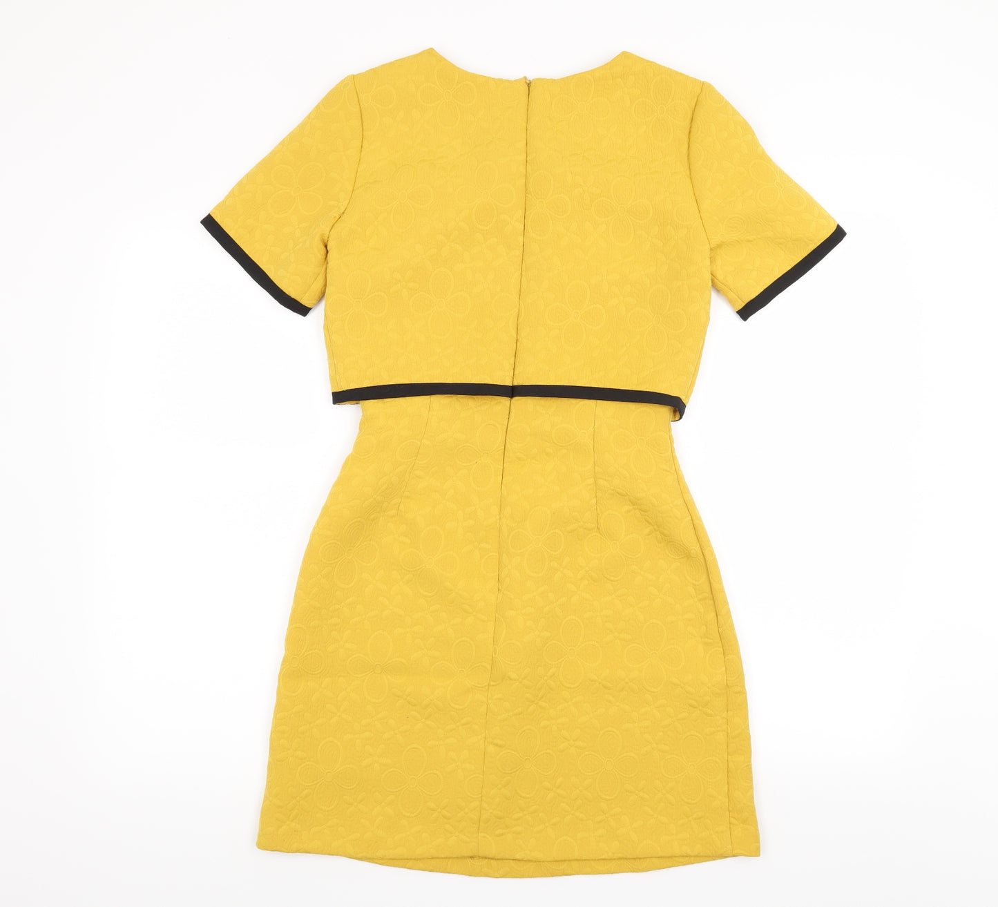 Miss Selfridge Womens Yellow   Shift  Size 6