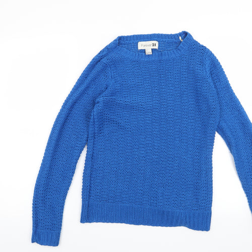 FOREVER 21 Womens Blue   Pullover Jumper Size S