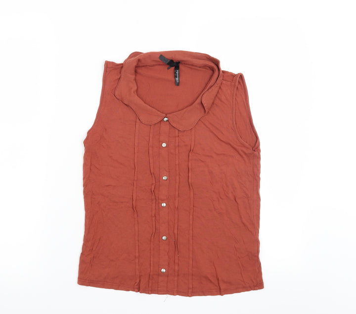 Atmosphere Womens Orange   Basic Blouse Size 8