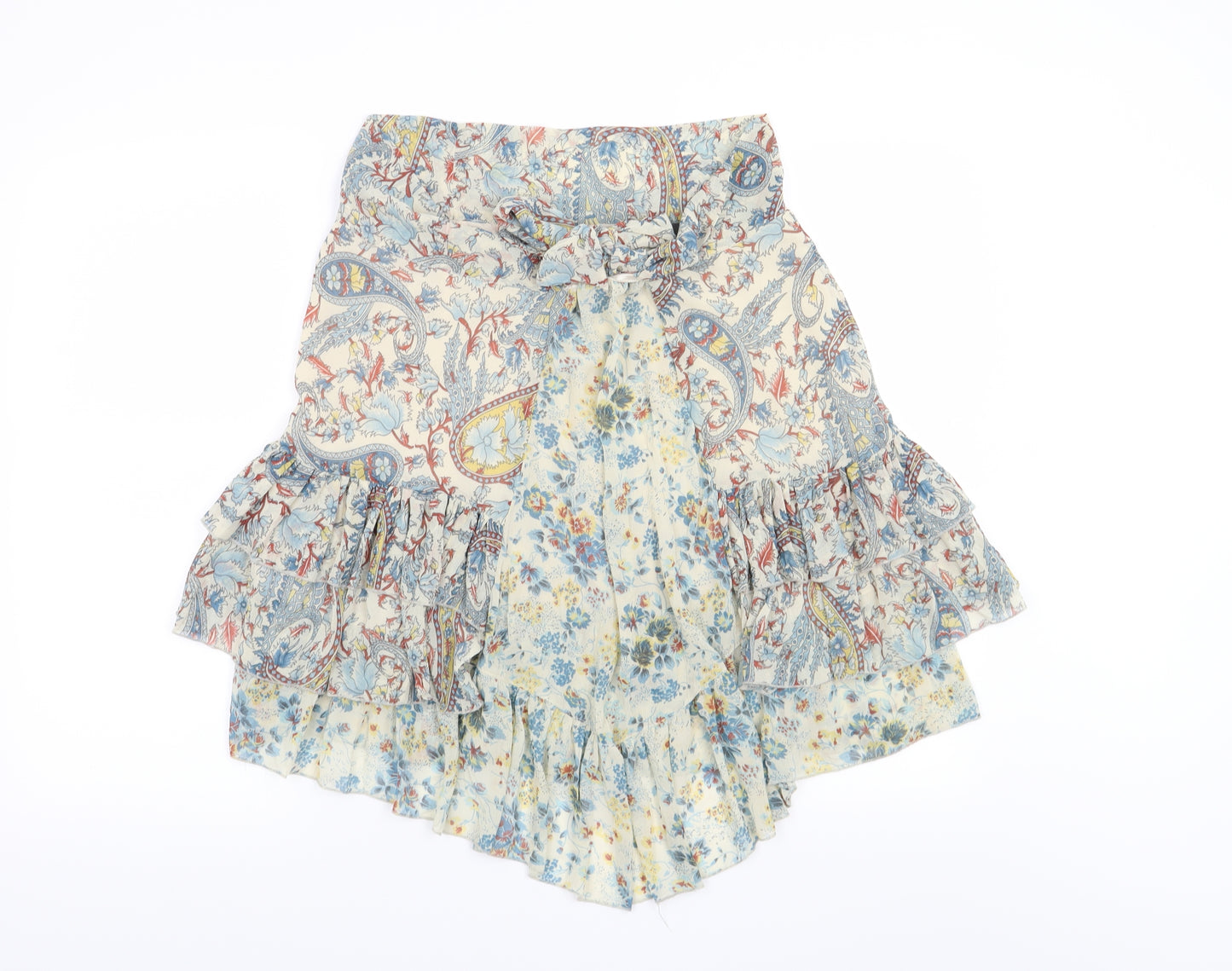 Mexx Womens Beige Paisley  Mini Skirt Size 10