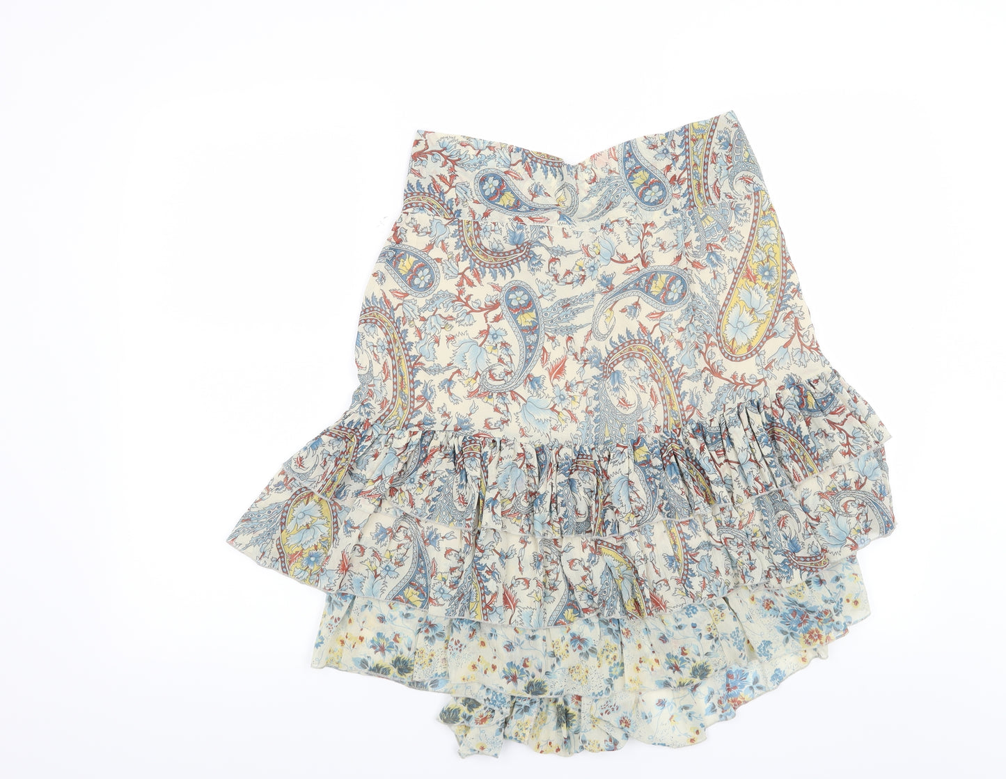 Mexx Womens Beige Paisley  Mini Skirt Size 10