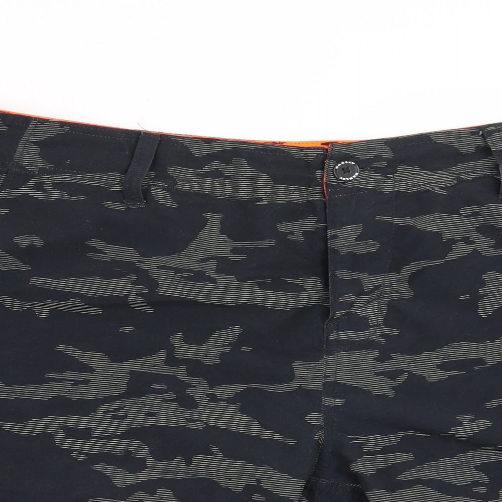 Oakley Mens Black Camouflage  Cargo Shorts Size 36 in