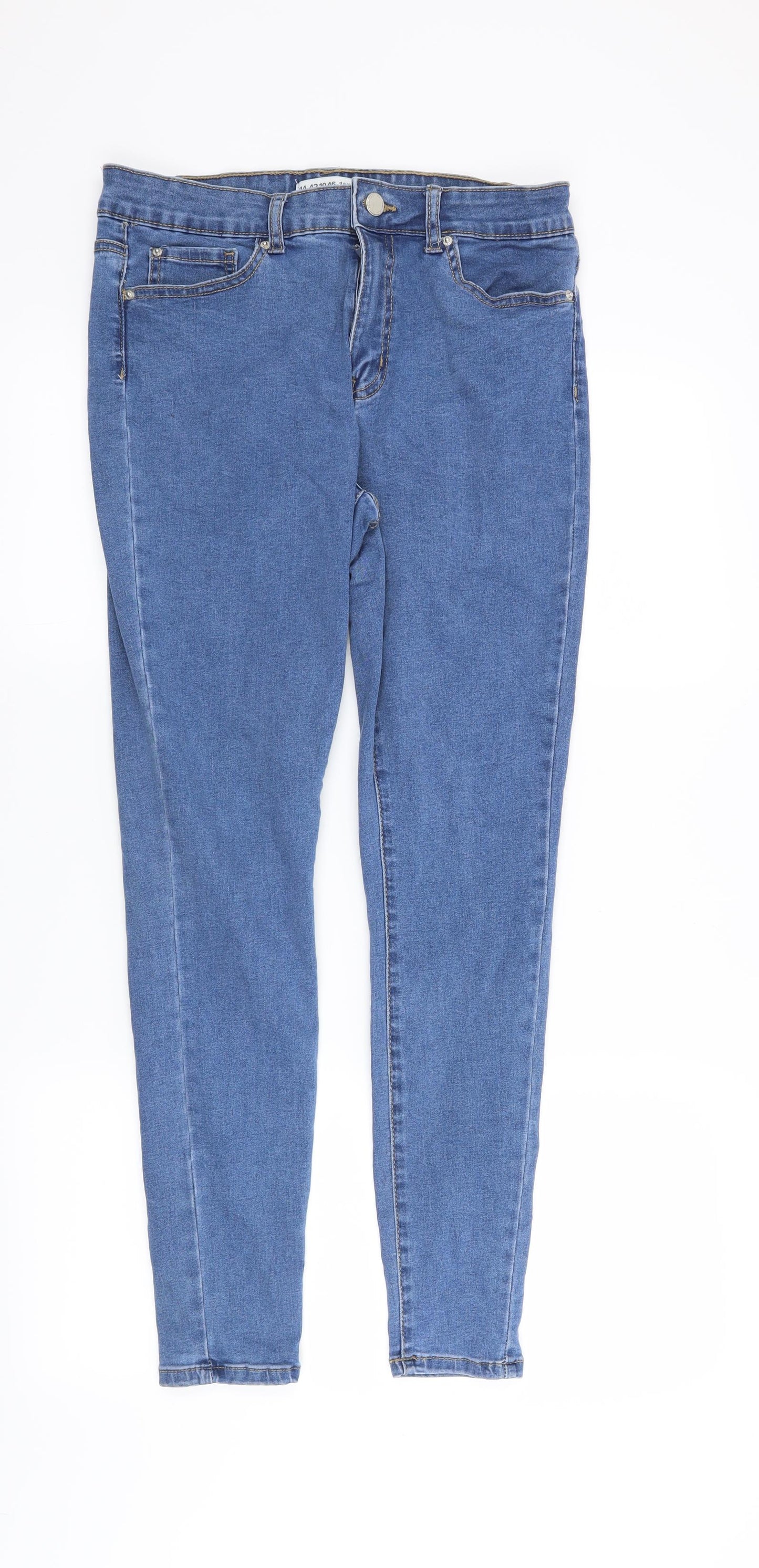 Denim CO Womens Blue   Skinny Jeans Size 14 L28 in