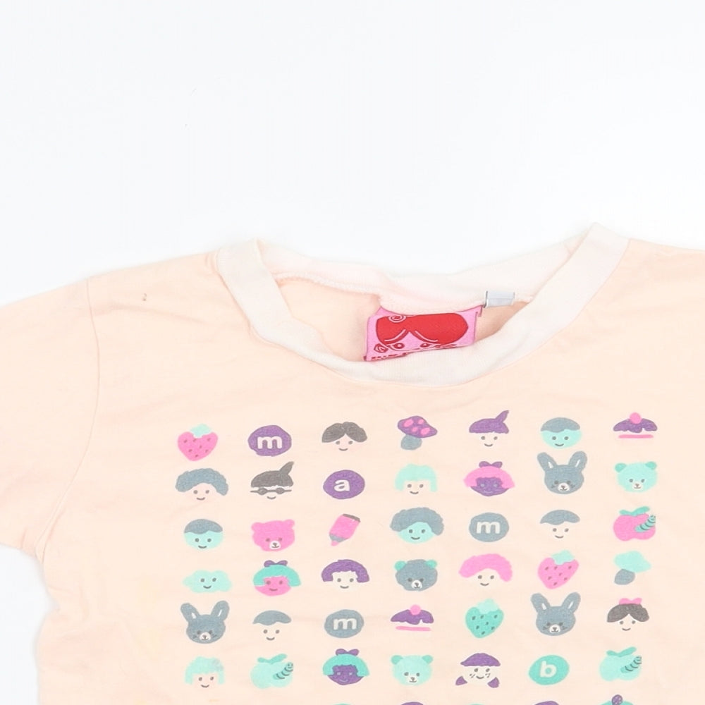 Mambo Girls Orange   Basic T-Shirt Size 4 Years