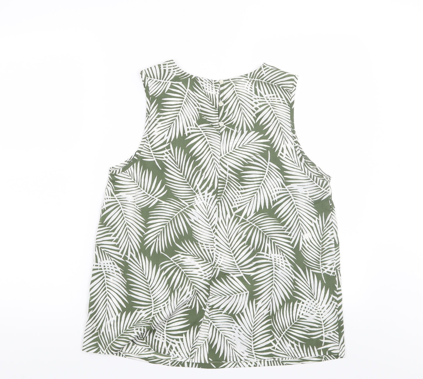 New Look Womens Green   Basic Blouse Size 12  - Leaf print