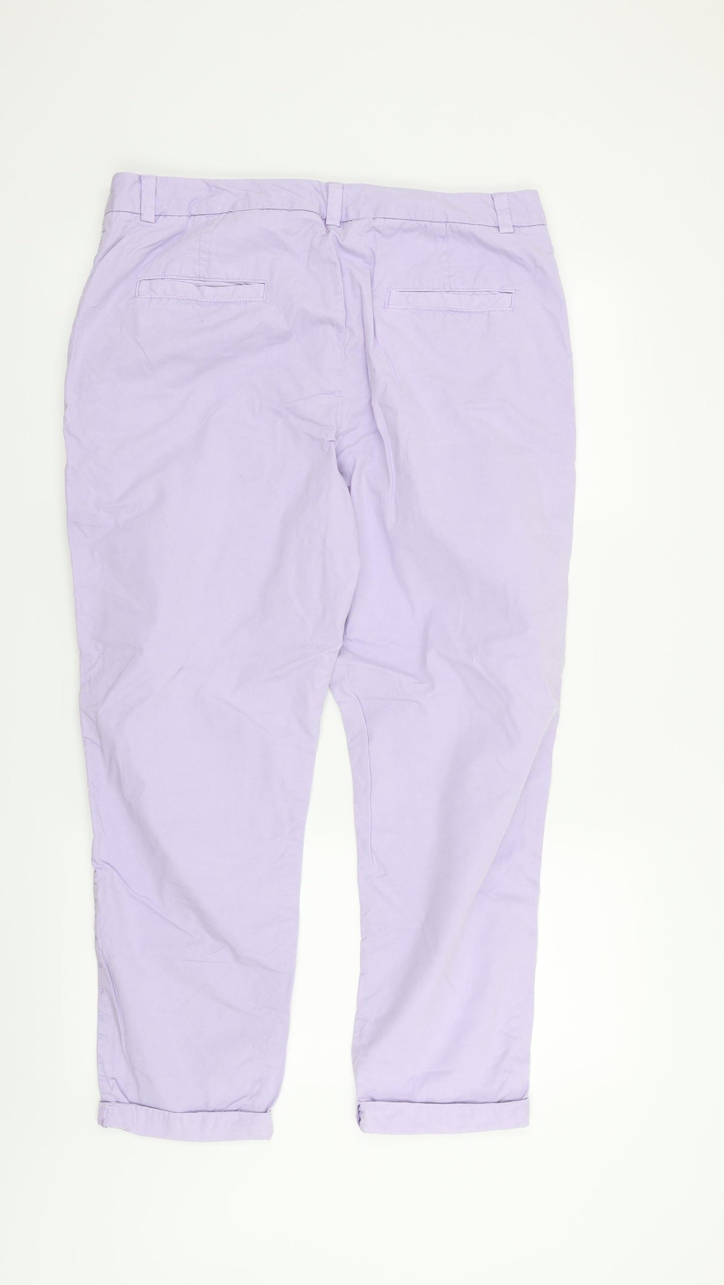 Marks and Spencer Womens Purple   Trousers  Size 14 L25 in