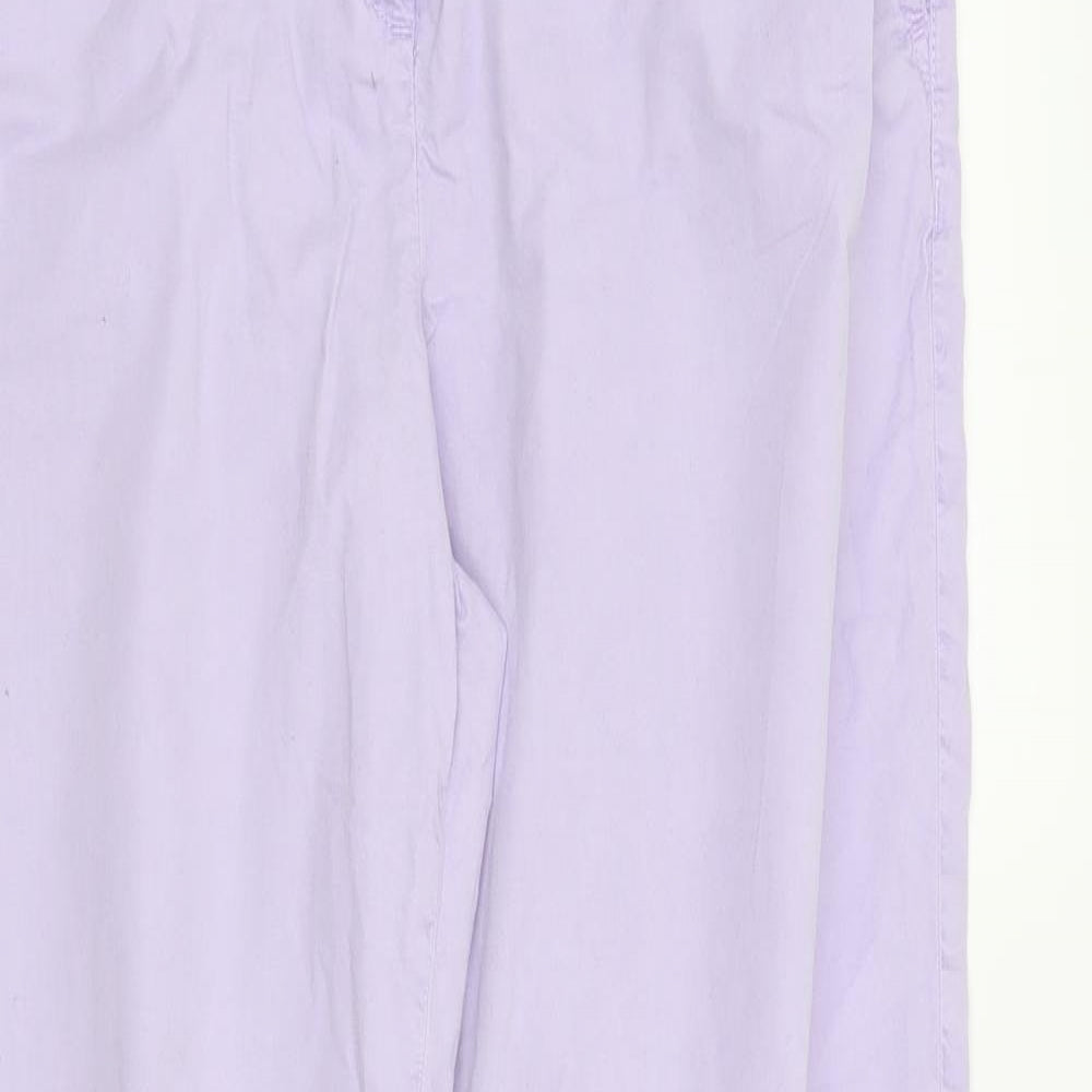 Marks and Spencer Womens Purple   Trousers  Size 14 L25 in