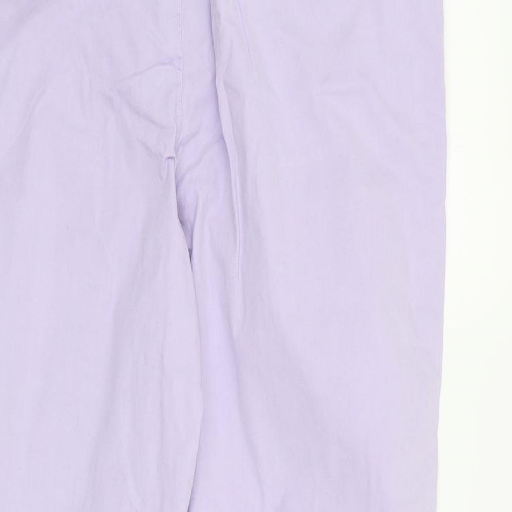 Marks and Spencer Womens Purple   Trousers  Size 14 L25 in