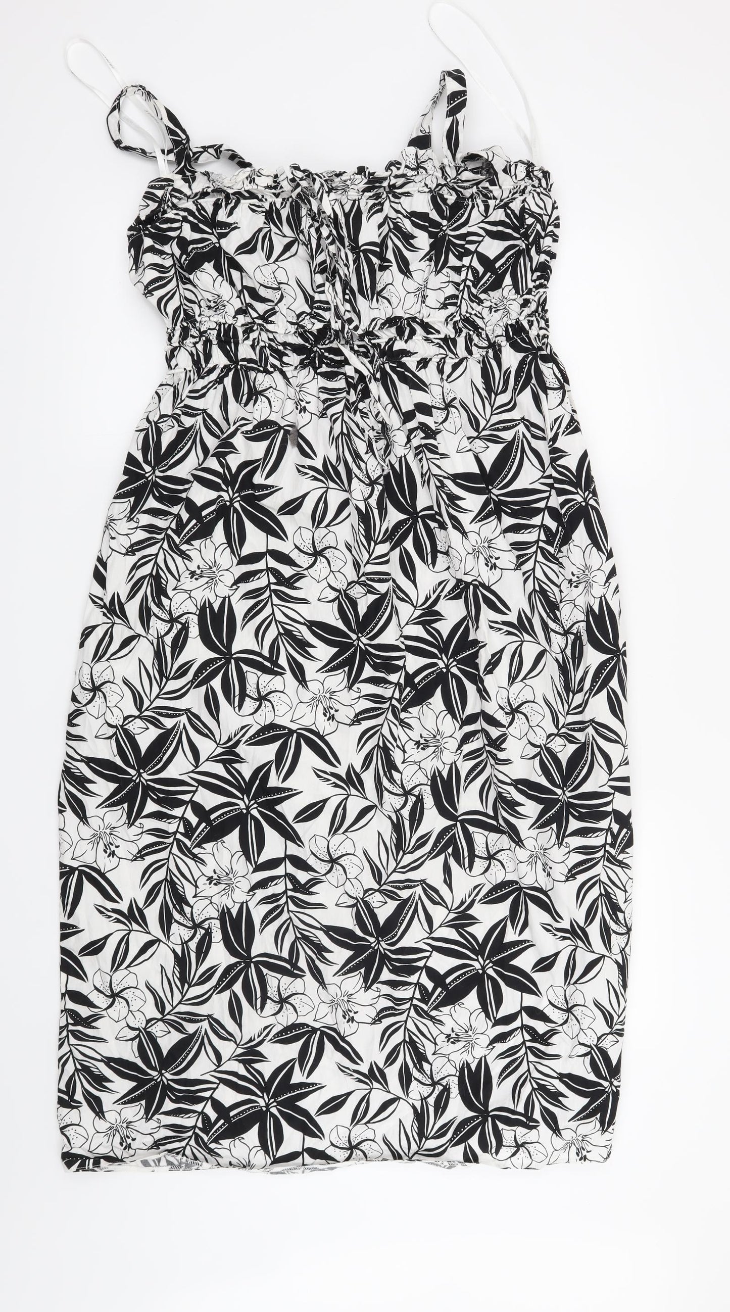 Primark Womens White Floral  Shift  Size 14