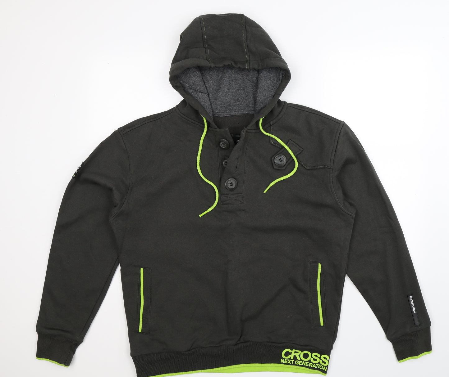 Crosshatch Mens Green   Pullover Hoodie Size XL