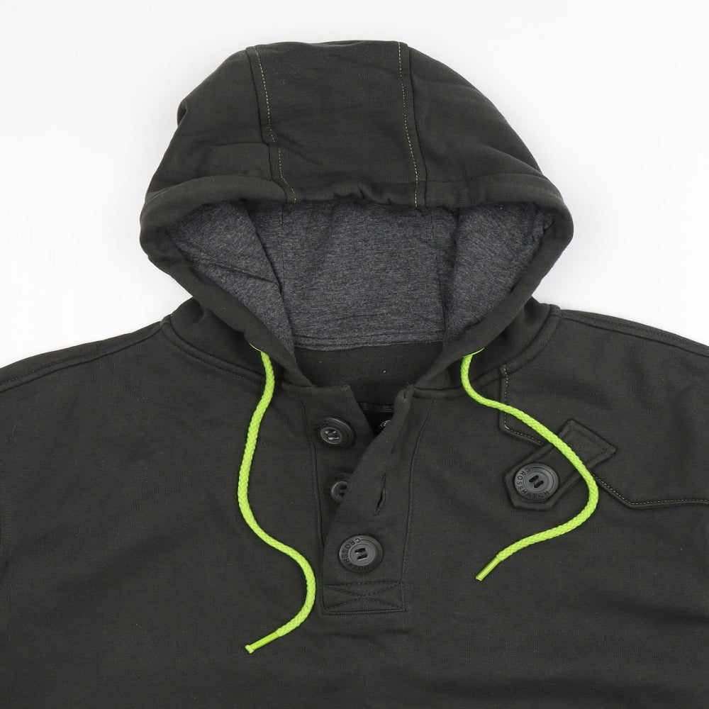 Crosshatch Mens Green   Pullover Hoodie Size XL