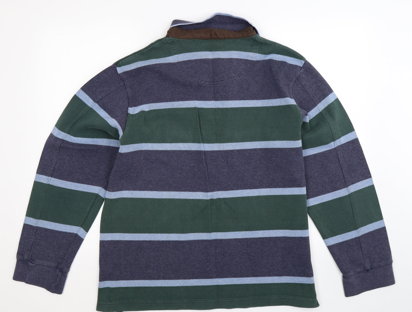 Blue Harbour Mens Multicoloured Striped Knit Pullover Jumper Size L