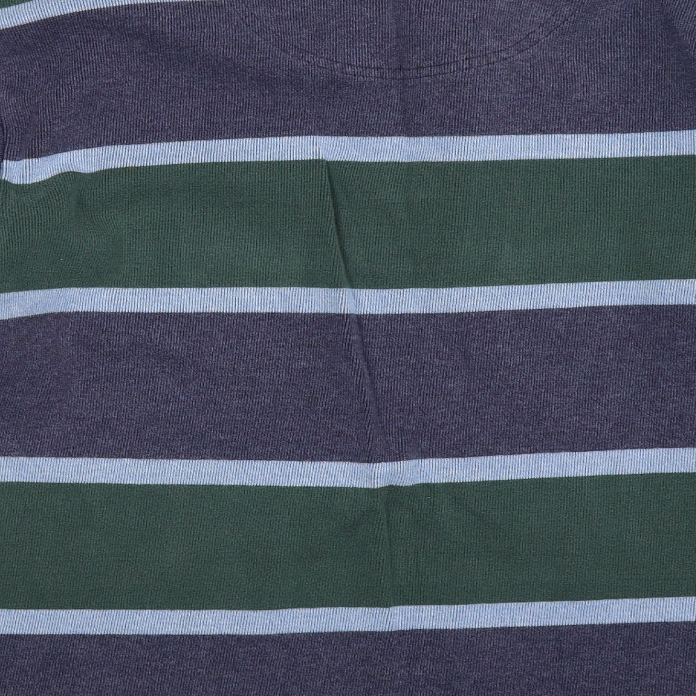 Blue Harbour Mens Multicoloured Striped Knit Pullover Jumper Size L