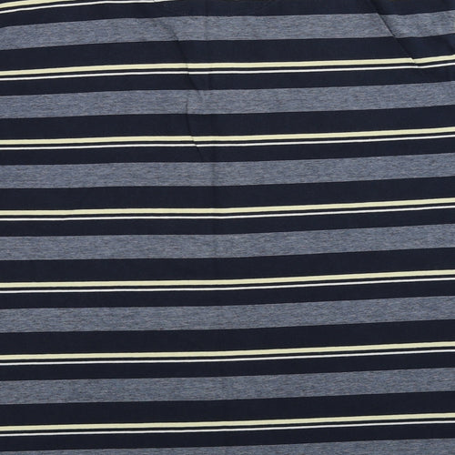 Blue Harbour Mens Blue Striped   Polo Size 2XL