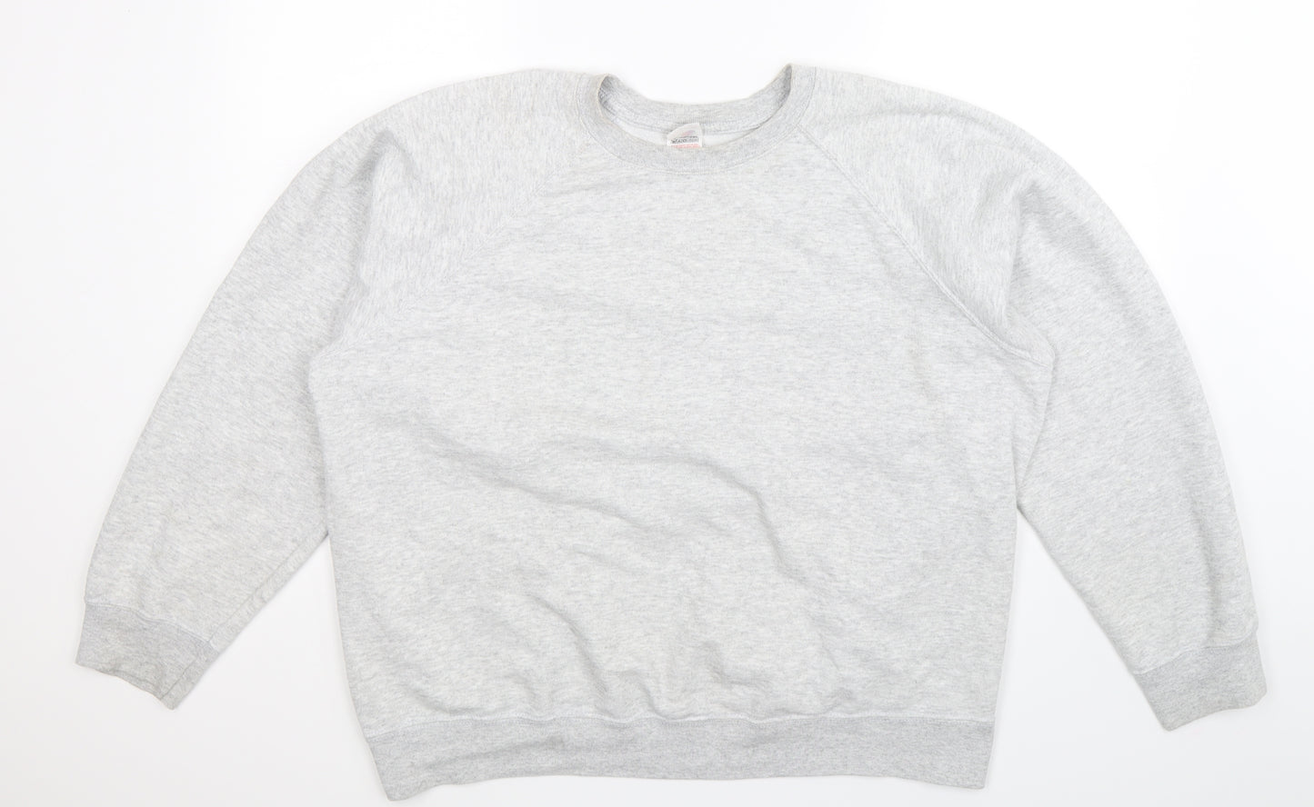 Fruit of the Loom Mens Grey   Pullover Sweatshirt Size 2XL