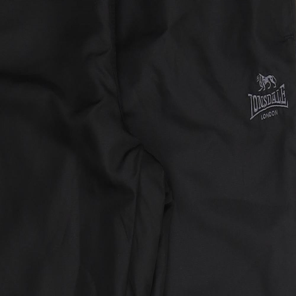 Lonsdale Mens Black   Track Pants Trousers Size 2XL L31 in