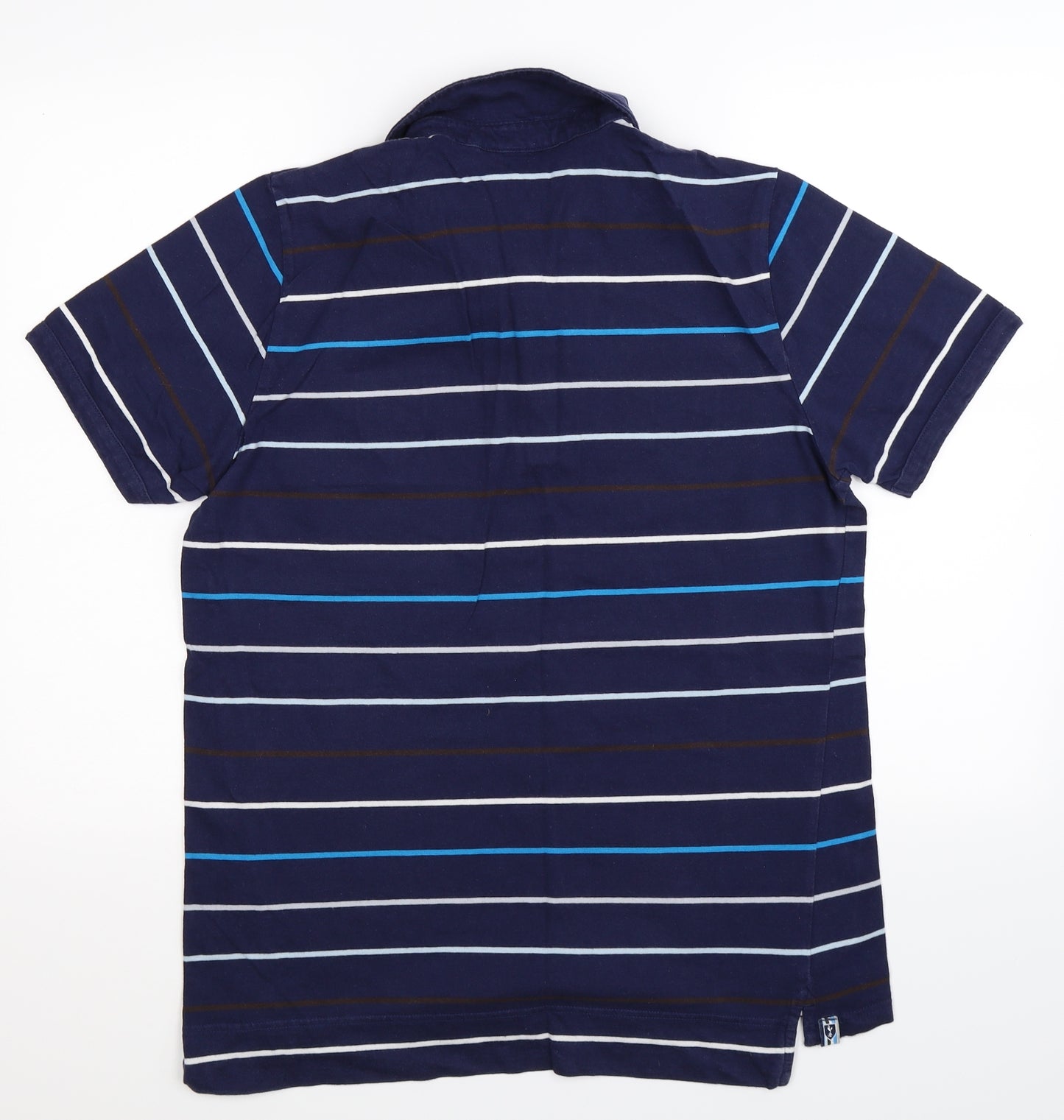 PUMA Mens Blue Striped   Polo Size L  - Tottenham Hotspur