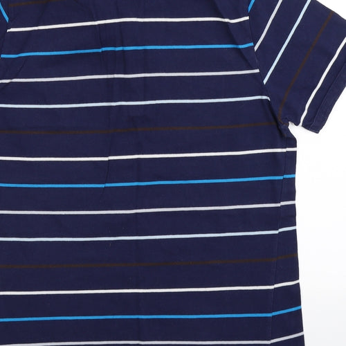 PUMA Mens Blue Striped   Polo Size L  - Tottenham Hotspur