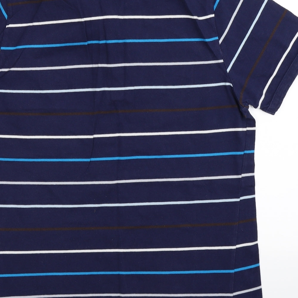 PUMA Mens Blue Striped   Polo Size L  - Tottenham Hotspur