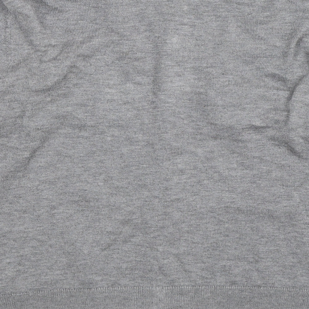 Primark Womens Grey  Knit Cardigan Jumper Size 14