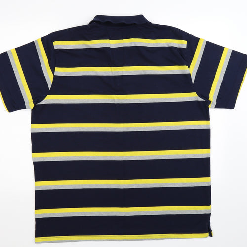 Tottenham Hotspur F.C. Mens Blue Striped   Polo Size 2XL
