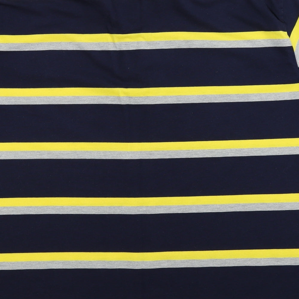 Tottenham Hotspur F.C. Mens Blue Striped   Polo Size 2XL
