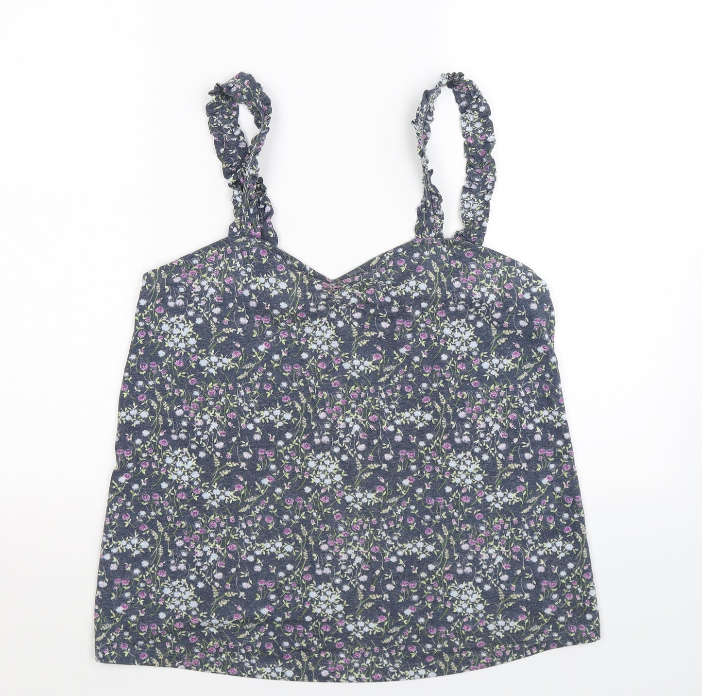 NEXT Womens Grey Floral  Basic Tank Size 12