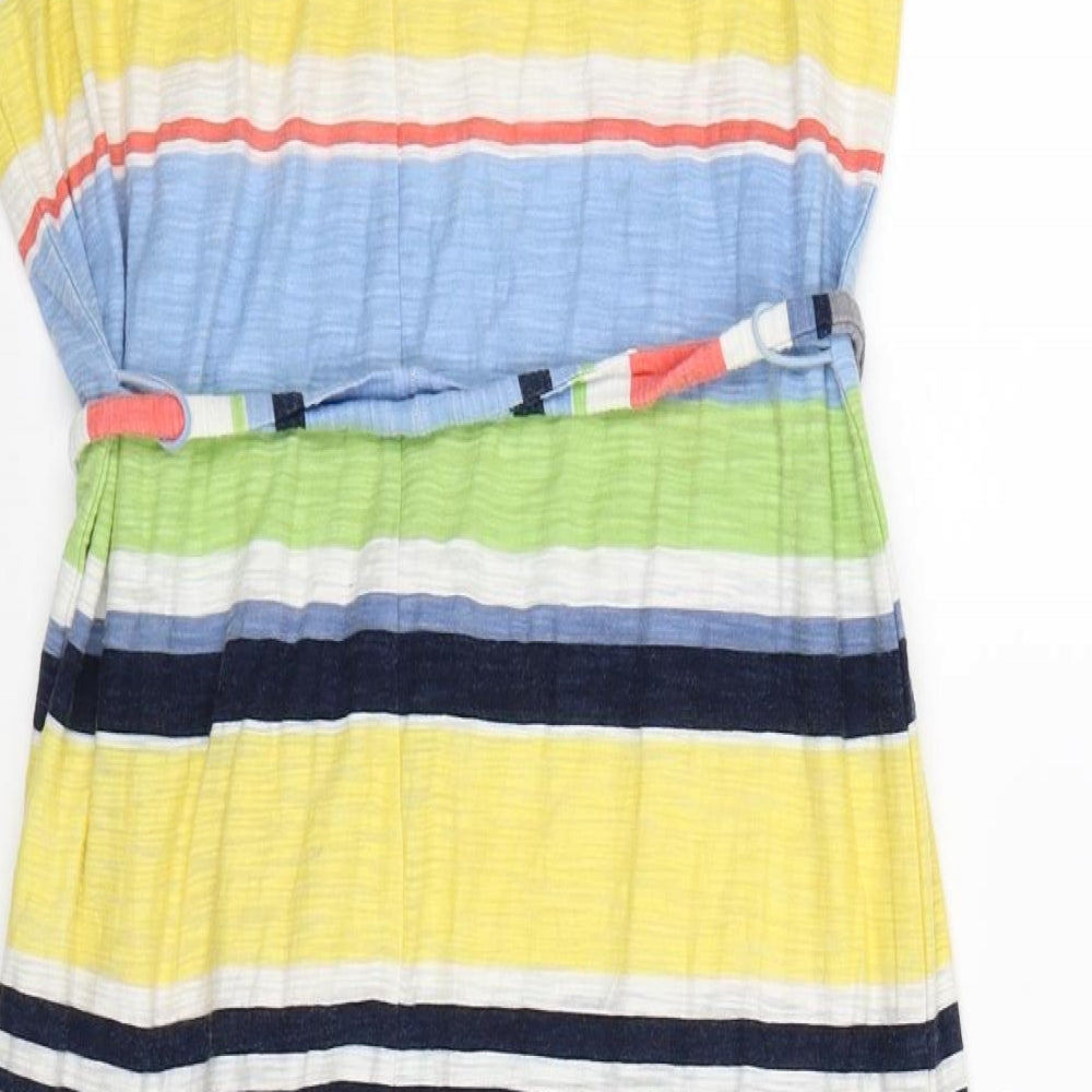 NEXT Womens Multicoloured Striped  T-Shirt Dress  Size 12