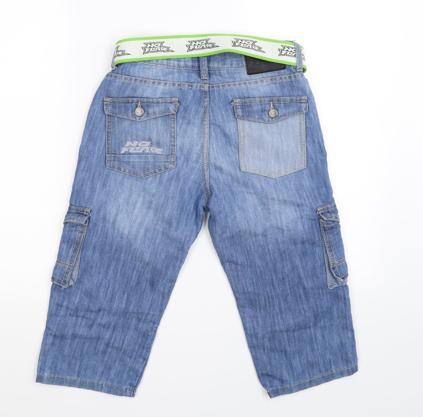 No Fear Boys Blue  Denim Cropped Jeans Size 11-12 Years