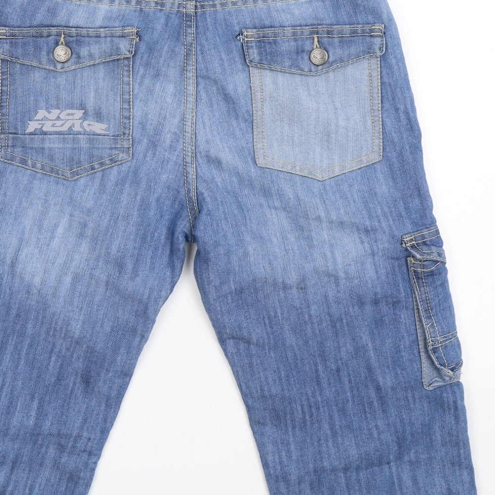 No Fear Boys Blue  Denim Cropped Jeans Size 11-12 Years