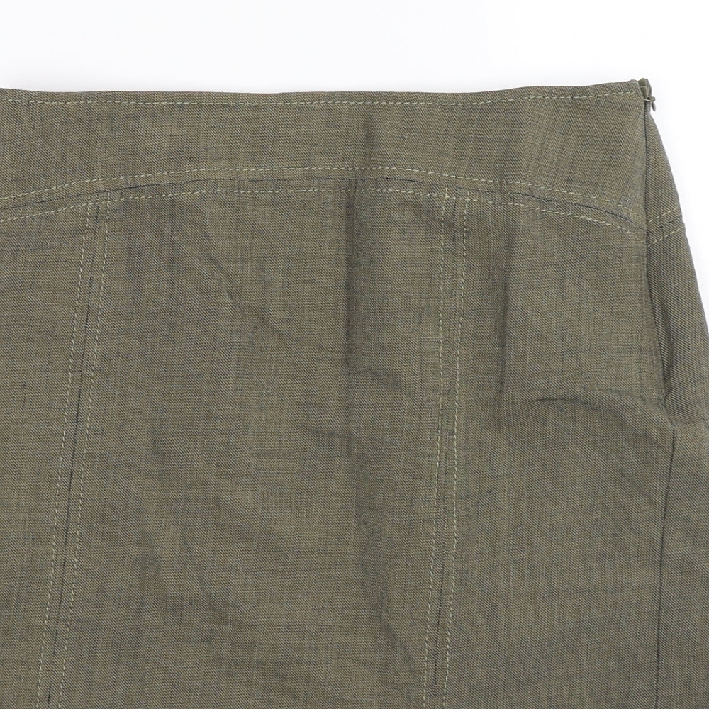 Precis Womens Green   Straight & Pencil Skirt Size 12