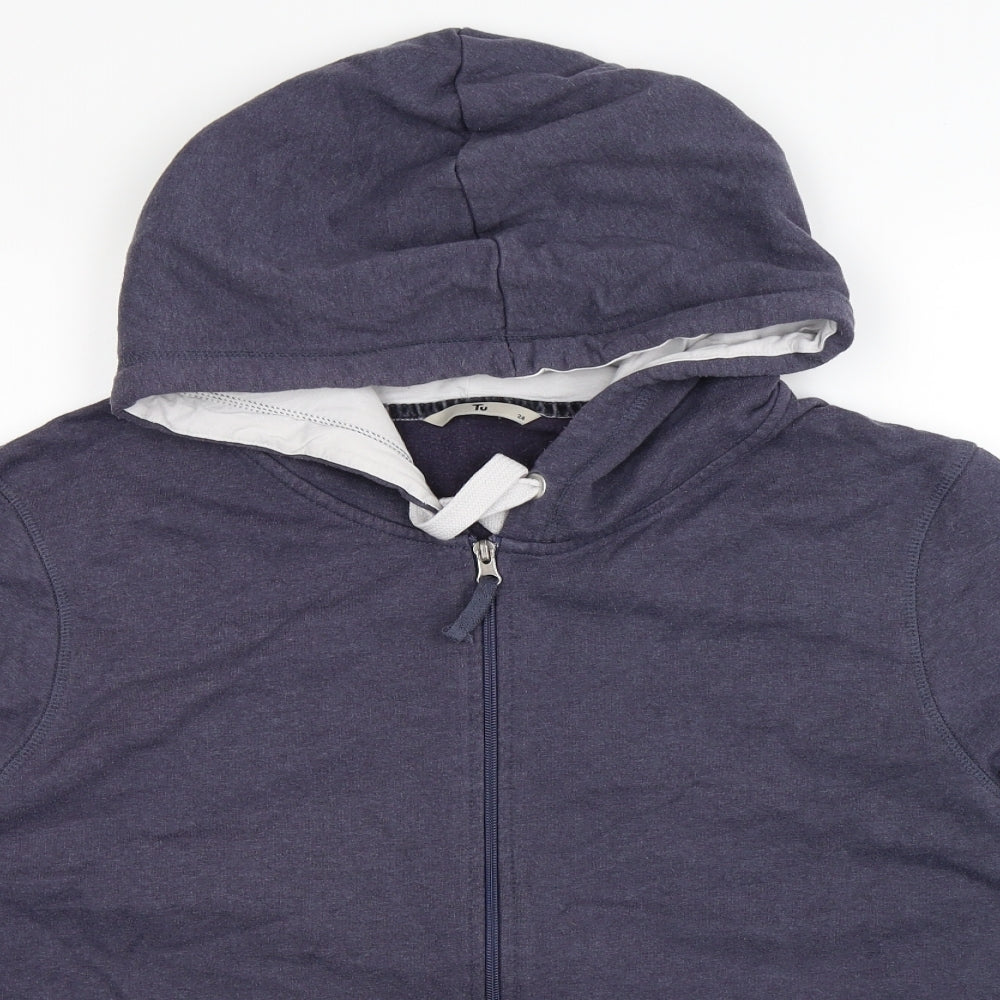 TU Womens Purple   Full Zip Hoodie Size 24