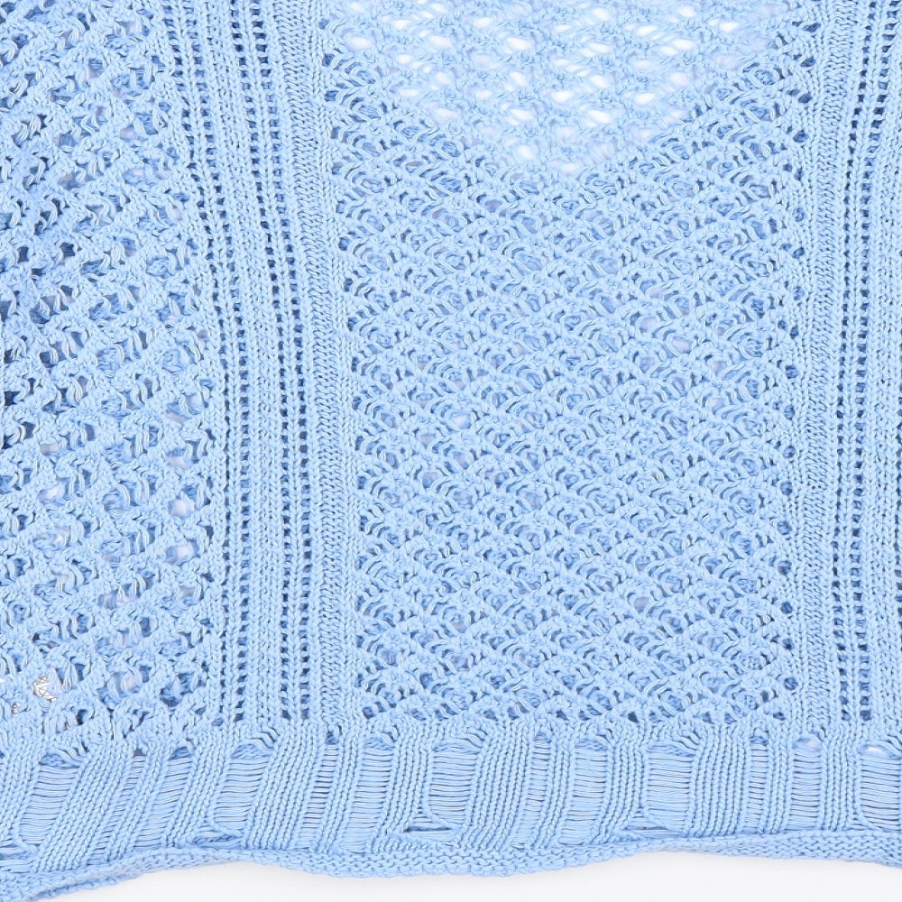 In the Style Womens Blue  Knit Pullover Jumper Size 10