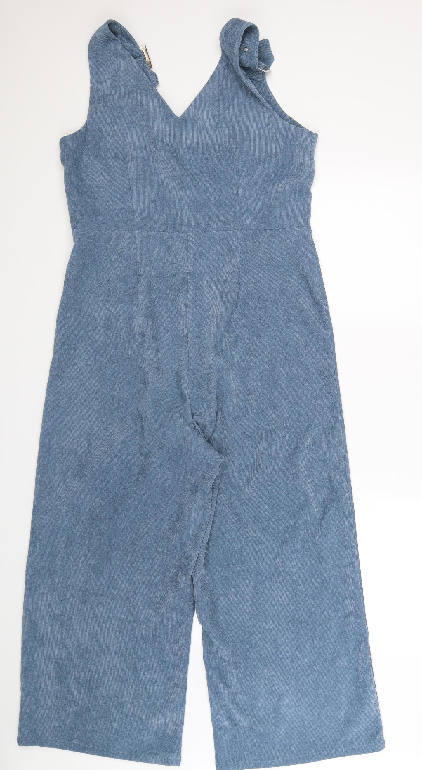 Boohoo Womens Blue   Jumpsuit One-Piece Size 12 L24 in